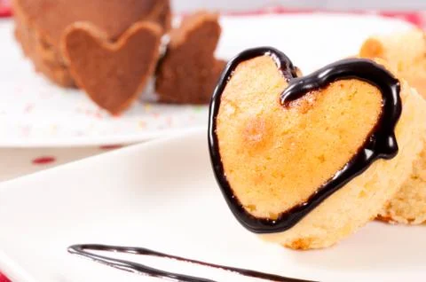 Heart cake Stock Photos