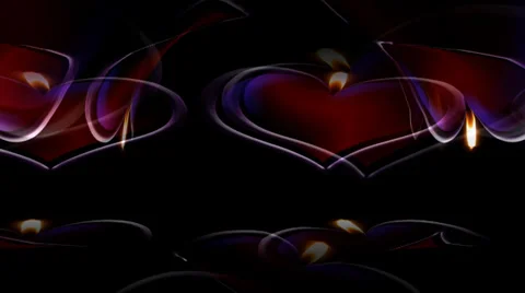 Heart Candle Circle Stock Footage 34285005