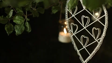 Heart candle lite Stockbeeldmateriaal 58058427