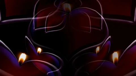 Heart Candle Sphere Stock Footage 34285101