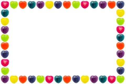 Heart Candy Border Stock Photos