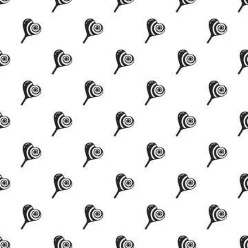 Heart candy stick pattern seamless Stock Illustration