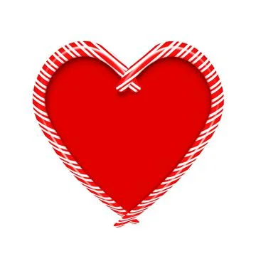 Heart candy vector illustration on white background Stock Illustration