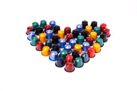Heart with capsule Stock Photos