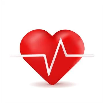 Heart cardiogram Stock Illustration