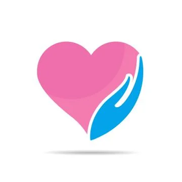 Heart Care Concept Design vector icon Stock Illustration