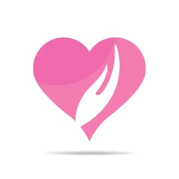 Heart Care Concept Design vector icon Stock Illustration