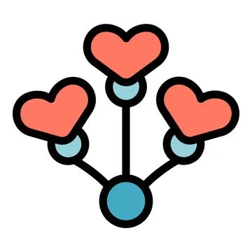 Heart celebrate icon vector flat Stock Illustration