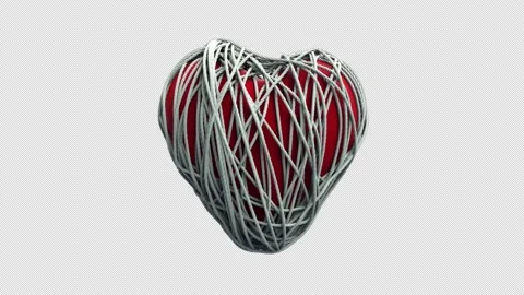 Heart In Chains Stock Footage 168713338