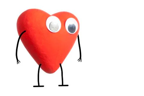 Heart character Foto stock