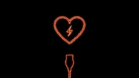 Heart Charging Animation 4K Stock Footage 251676167
