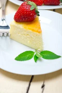 Heart cheesecake Stock Photos