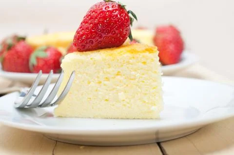 Heart cheesecake Stock Photos