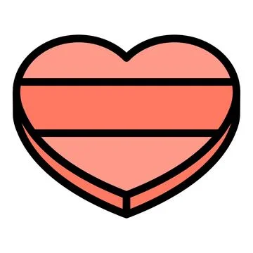 Heart chocolate icon vector flat 스톡 일러스트