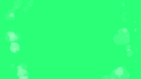 Heart Circle Transition with Flash Effect Overlay Green Screen Animation Stock Footage 332159463