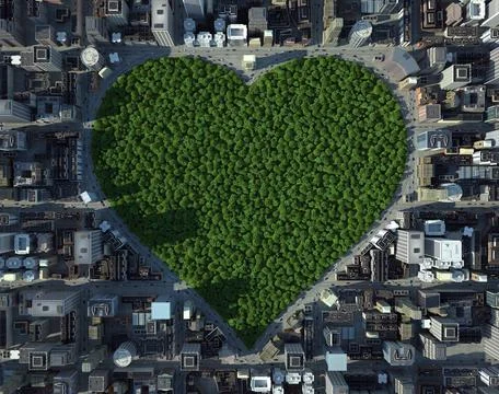 Heart of the city Stock Illustration