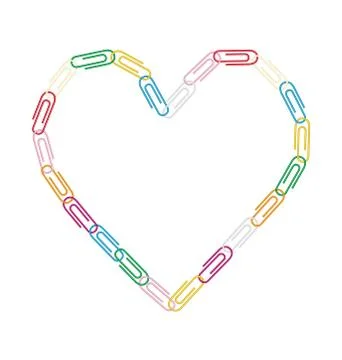 Heart clips イラスト素材