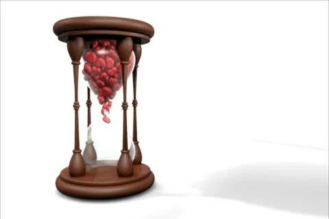 Heart clock Vídeo Stock 10793819