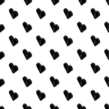 Heart clothes button pattern vector seamless 스톡 일러스트