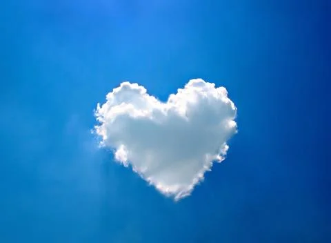 Heart cloud Stock Photos