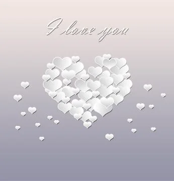 Heart Clouds Illustration