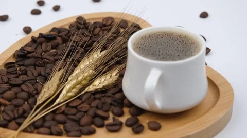 Heart From Coffee Beans Stock-Footage 240396912