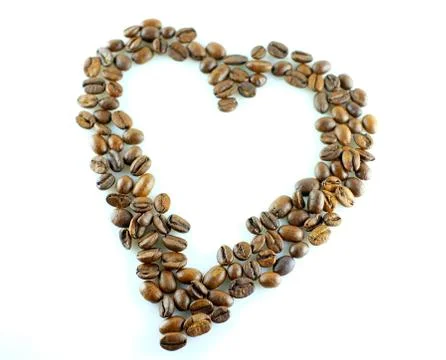 Heart of coffee Stock Photos