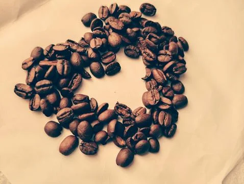 Heart of coffee Foto stock
