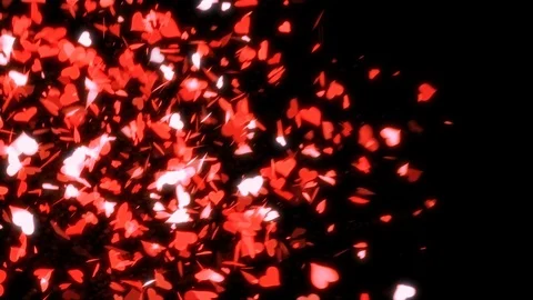 Heart Confetti Explosion 스톡 동영상 98439462