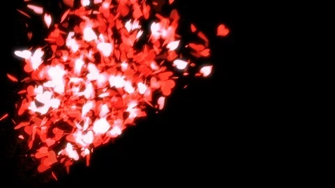 Heart Confetti Explosion 스톡 동영상 98439474