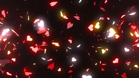 Heart Confetti Explosion 스톡 동영상 98439565