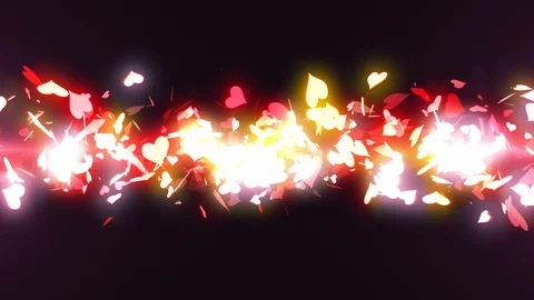 Heart Confetti 스톡 동영상 98439688
