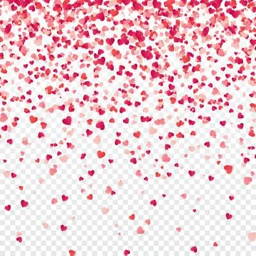 Heart confetti. Valentines, Womens, Mothers day background with