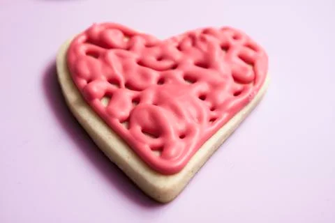 Heart cookie Stock Photos