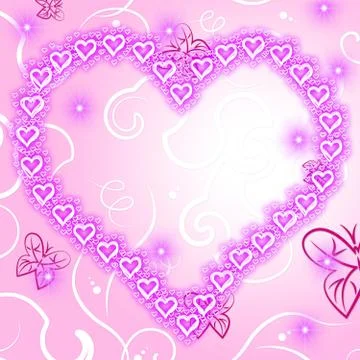 Heart copyspace representing valentine day and copy-space Stock Illustration