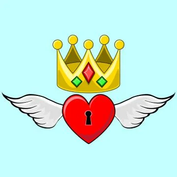 Heart Crown Stock Illustration