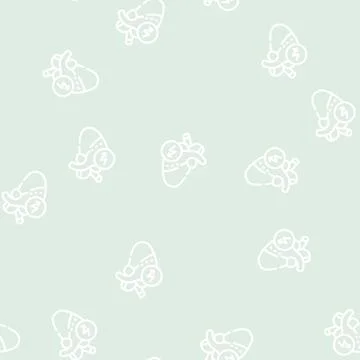 Heart cutting ache line vector seamless pattern 스톡 일러스트