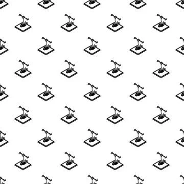 Heart d printing pattern seamless Stock Illustration