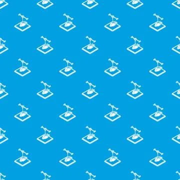 Heart d printing pattern vector seamless blue 스톡 일러스트