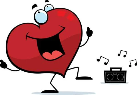 Heart Dancing Stock Illustration