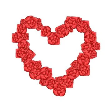 Heart decor illustration Stock Illustration