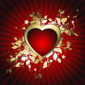 Heart decorative Stock Illustration