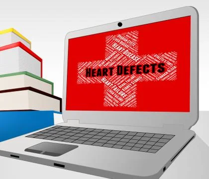 Heart Defects Means Deficiencies Deformity And Blemishes Stock Illustration