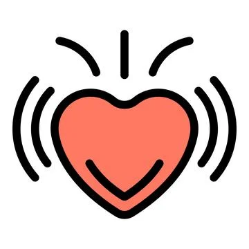 Heart delight icon vector flat Stock Illustration