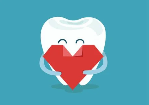 Heart of dental Stock Illustration