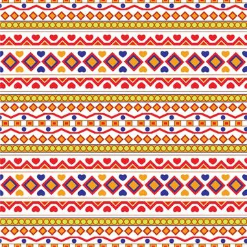 Heart diamond pattern Stock Illustration