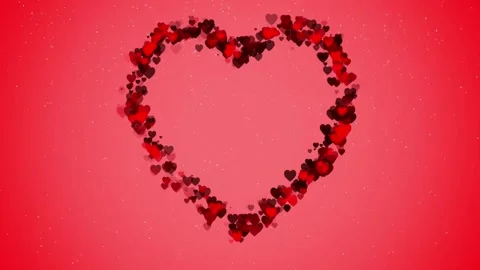 Heart Digital Background with Glow 스톡 동영상 300952642