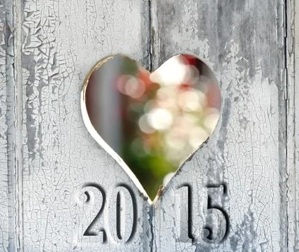 Heart on the door- 2015 Stock Illustration