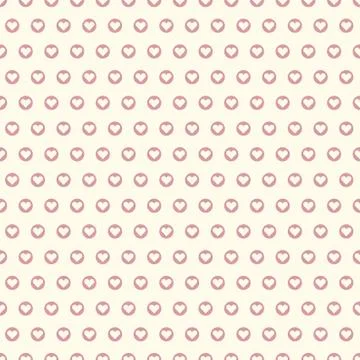 Heart dots pattern Stock Illustration