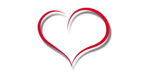 Heart drawn Video stock 46375885